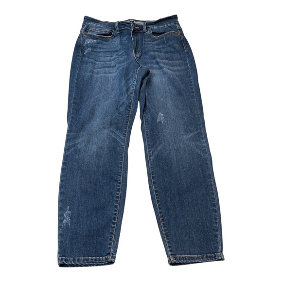 Judy Blue JB82251DK Relaxed Fit Straight Leg Stretch Jeans Women’s Size 14W - Picture 1 of 12